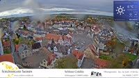 Colditz - Sophienplatz, Marktplatz, Sophienschule, Schloss