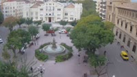 Huesca - Fontaine des Muses sur la Plaza de Navarra