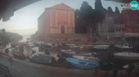 Veli Lošinj - Port i kościół