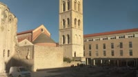 Zadar - Rzymskie forum, wieża katedry