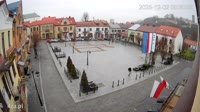 Rynek, baszta, panorama miasta