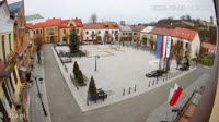 Rynek, baszta, panorama miasta