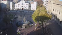 Huesca - Fountain of the Muses in the Plaza de Navarra
