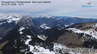 Schoppernau - Diedamskopf - Blick nach Westen