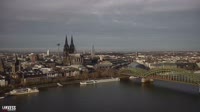 Köln - Stadtpanorama, Hohenzollernbrücke, Hauptbahnhof