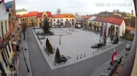 Market square, city panorama