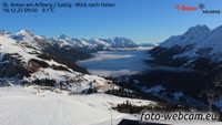St. Anton am Arlberg / Galzig - Blick nach Osten