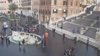 Rome - Piazza di Spagna - Barcaccia fountain