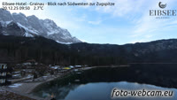 Grainau - Eibsee - Blick nach Südwesten zur Zugspitze