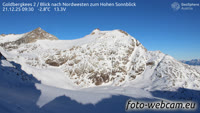 Goldbergkees - Blick nach Nordwesten zum Hohen Sonnblick