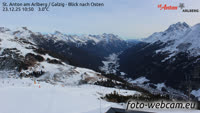 St. Anton am Arlberg / Galzig - Blick nach Osten