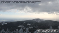 Großer Feldberg - Blick über Frankfurt nach Südosten
