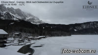 Grainau - Eibsee - Blick nach Südwesten zur Zugspitze