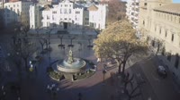 Huesca - Fuente de las Musas en la Plaza de Navarra
