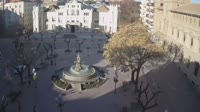 Huesca - Fontaine des Muses sur la Plaza de Navarra