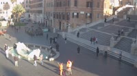 Rom - Piazza di Spagna, fontana della Barcaccia