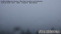 Großer Feldberg - Blick über Frankfurt nach Südosten