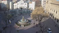 Huesca - Mūzų fontanas Plaza de Navarra