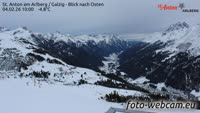 St. Anton am Arlberg / Galzig - Blick nach Osten