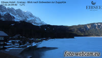 Grainau - Eibsee - Blick nach Südwesten zur Zugspitze