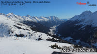St. Anton am Arlberg / Galzig - Blick nach Osten