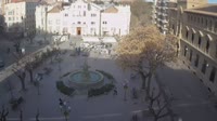 Huesca - Mūzų fontanas Plaza de Navarra