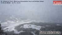 St. Johann in Tirol - Kitzbüheler Alpen - Blick zum Kitzbüheler Horn und Wilder Kaiser