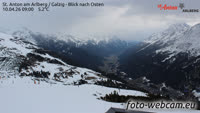 St. Anton am Arlberg / Galzig - Blick nach Osten