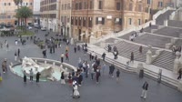 Rom - Piazza di Spagna, fontana della Barcaccia