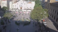 Huesca - Fontaine des Muses sur la Plaza de Navarra