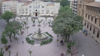 Huesca - Fountain of the Muses in the Plaza de Navarra