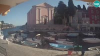 Veli Lošinj - Port i kościół