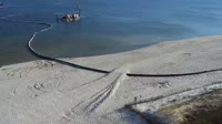 Plaża, wejście do portu