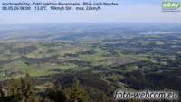 Samerberg - Hochrieshütte - Vue vers le nord