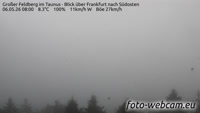 Großer Feldberg - Blick über Frankfurt nach Südosten