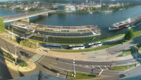 Linz - Donau, Nibelungenbrücke, Burg