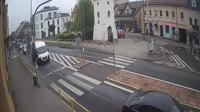 Skwer z fontanną, ulice
