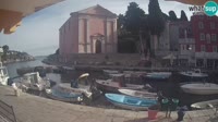 Veli Lošinj - Port i kościół