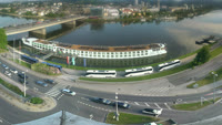 Linz - Danube, pont de Nibelungen, château