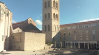 Zadar - Rzymskie forum, wieża katedry