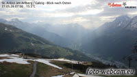 St. Anton am Arlberg / Galzig - Blick nach Osten