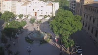 Huesca - Fontaine des Muses sur la Plaza de Navarra