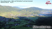 Burg Altpernstein - Blick auf Micheldorf in Oberösterreich und das Kremstal