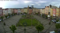Broumov - Mariensäule auf dem Marktplatz