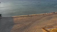 Plaża, wejście do portu
