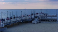 Brzeźno - Muelle, playa