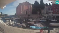 Veli Lošinj - Port i kościół