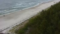 Plaża, wejście do portu