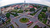 Ogrody Bernardynów, Pomnik, Rondo Dmowskiego