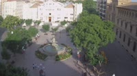 Huesca - Mūzų fontanas Plaza de Navarra